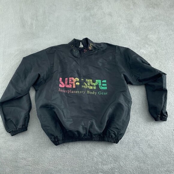 vintage Wise Guy Supreme Interplanetary Body Gear Pullover Jacket Black 3937 - Picture 1 of 7